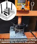 Universal Drill Press Support Block Plate Tool Set Kit for 30 Ton Capacity bearing and bushing repair installation on press machine