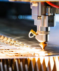 Built Tough Aluminum Manual Sliding Table Actuator delivering dead nuts precision during laser cutting process.