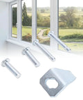 Stainless Steel Screen Door Closer Sheets Kit with 5 Replacement Plates and 20 Pins for 40201 DIY