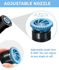 Adjustable blue nozzle for 24 Piece Variable Arc Nozzles Replacement Pop Up Sprinkler Heads for precise watering.