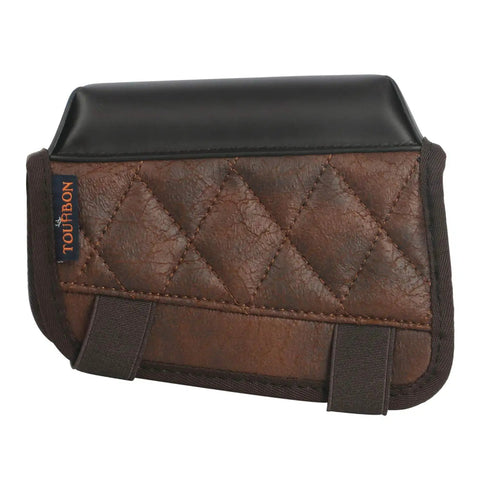 Cheek Rest Pad With 14 Round.22LR Shell Holder For Rifle Stock PU Leather Riser And Extra Cartridge Slot Hunting Gear, brown