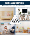 Crib Hardware Replacement Kit With 28 M6 Stainless Steel Hex Socket Bolts And Zinc Barrel Nuts For Delta Graco And Dream Baby Cribs shown in furniture setup.