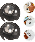 Bobbin Case For Sewing Machines Two Pack Replacement With Durable Plastic And Metal Construction Easy Install DIY And Home Use Replacement Part For Smooth Thread And Tidy Spools. Two black bobbin cases for sewing machines