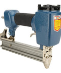 Heavy Duty Pneumatic Brad Nailer And Air Staple Gun featuring cast aluminum housing and ergonomic grip, ideal for carpentry projects.
