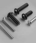 30 Pack 5/16-18 X 3/4 Inch Button Head Socket Cap Bolts 304 Stainless Steel with black zinc and silver finishes.
