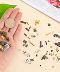 80 Piece Zipper Stops Kit For Bags Backpacks Coats Jackets And Jeans Metal Zipper Repair Set With Size 3 5 8 10 Latches