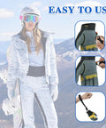 Adjustable Anti Loss Glove Straps Set For Outdoor Sports Heavy Duty Nylon Wrist Leashes shown securing gloves.