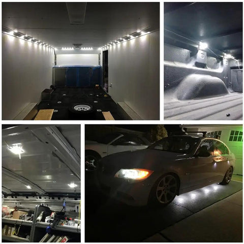 12V 40 LED 2835 Van Interior Light Kit With Project Lens Waterproof Ceiling Light for LWB Vans Boats Caravans Trailers