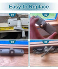 Installation steps for Casement Window Crank Handle For 11/32 Inch Splines With T Handle And Butterfly Wing Nut Replacement Set of 2.