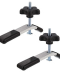 T Slot Clamp Set With Five Sixteenth Inch T Bolt Hold Down Clamps, Double Track Clamp Kit, image showing bent lever design