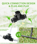 Automatic Watering System For Potted Plants With Programmable Timer And Dual Self Priming Pumps indoor plant waterer quick connection