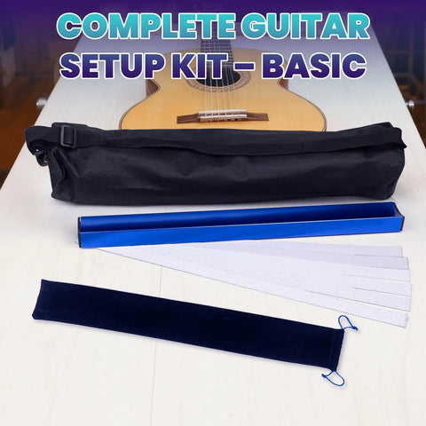 18 Inch Fret Leveling Beam Guitar Fret Leveler Kit With Complete Tool Set 12 Sandpaper Sheets From 120 To 1000 Grit Storage Bags