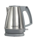 1 Liter Electric Kettle With 1500 Watt Fast Boil, Cordless Water Heater, BPA Free Interior, Stainless Steel