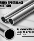 Heavy Duty 2 Pack 1 Inch OD Aluminum Round Tubing 0.12 Inch Wall 24 Inch Long 6061 Aluminum Tube For Furnishings DIY Projects Machinery Silver Build It Like A Pro