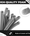 Heavy Duty Foam Backer Rod Half Inch Diameter By 100 Feet Gray Roll showing closed cell foam for sealing and gap filling.