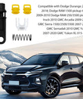 Transmission Shifter Cable Linkage Bushing Repair Kit OEM 52855956AG components with SUV, includes bushings and spring.