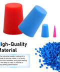 High Grade Silicone Rubber Tapered Plugs Assortment Kit 250 Pcs Heat Resistant Stoppers Protect Holes From Dust Paint Sprays And Coating Jobs With Durable Flexible Plugs For Any Size Gap Up To Half Inch, assorted sizes