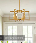 Six Light Kitchen Island Pendant Lighting Over Island With Glass Decor Dope Modern Farmhouse Look In Black And White Gold Finish Perfect For Dining Room Living Room Cafe Or Bar displayed in a home interior.