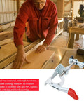 Double Head Elbow Joint Clamp With 45kg Clamping Power And 30mm Stroke Quick Release Push Pull Clamp on woodworking table