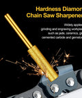 Pro Grade Titanium Diamond Chainsaw Sharpener Bits Kit 30 Piece Bulk Set For Electric Chainsaws With Diamond Grinding Wheels Three Size Plated Grinding Tool Gold