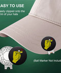 Must Have Magnetic Golf Ball Marker Hat Clip Set With Chrome Plated Metal Holders And Super Strong 12mm Magnets Cap Marker Clips