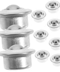 10 Pack Metal Bearing Swivel Casters For Easy Furniture And Workbench Mobility, stainless steel transfer wheels with covers