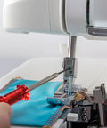 Adjusting a serger machine using Serger Screwdriver Set 1.5mm and 1.6mm Hex Head Tools for Industrial Overlock Sewing Machines