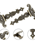 4 Pack T Strap Hinges Antique Bronze Decorative Door Hinges For Barn Doors Furniture Cabinets Wooden Boxes And Jewelry Cases Includes Screws Retro Style Vibe Built Tough