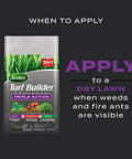 Southern Triple Action Lawn Care Kills Weeds Feeds Turf Prevents Fire Ants And Fights Pests For Up To Six Months packaging