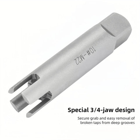10 Piece Screw Tap Extractor Set For Removing Broken, Stripped, And Damaged Screws And Bolts, Heavy Duty High Speed Steel, Three Quarter Jaw Design, Includes Storage Box, Ultimate Remover Kit For Deep Grooves