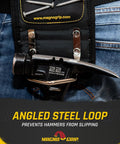 Go-To Hammer Holster With Magnetic Storage For On Belt Quick Access, Durable 1680D Ballistic Polyester, Steel Angled Loop