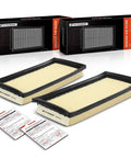 Two Piece Engine Air Filter For Mitsubishi Mirage 2014 2023 Mirage G4 2017 2023 L3 1 2L Flexible Panel Replacement 178010Y040 with packaging