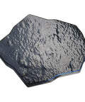 Arabelle Paver Stone Maker DIY Stepping Stones Kit Reusable Concrete Walkway Molds For Garden Pathways. Black plastic mold view.