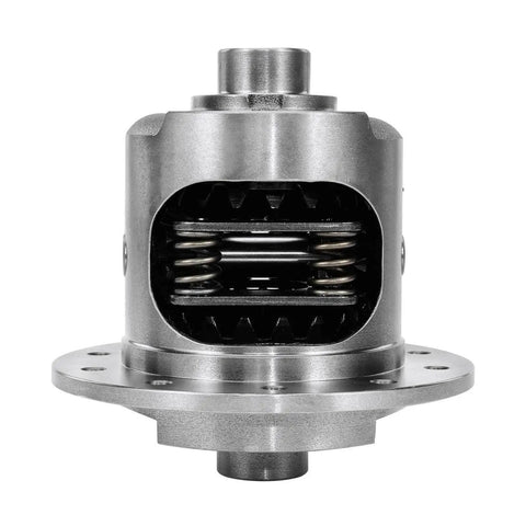 Built Tough Rear 8.2 Inch 28 Spline 10 Bolt Limited Slip Locker front view showing internal springs for traction in GM Chevy trucks.