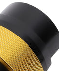 Close-up of Pro Grade CNC Aluminum Fork Seal Driver Tool for 49mm and 50mm Motorcycle Forks showing textured grip detail.