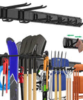 48 Inch Garage Tool Organizer Wall Mount Tough As Nails Heavy Duty Storage Rack With Adjustable Hooks Holds Up To 520lbs
