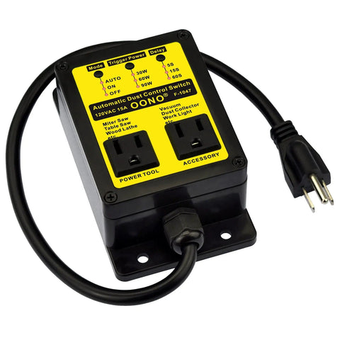Automatic Dust Control Switch For Contractors And Woodworkers, Hands Free Vacuum Switch With Auto Shutoff For Dust Collectors