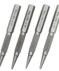Top Tier 4 Piece Nail Setter And Center Punch Set Forged From Heat Treated Alloy Steel, 1/32 to 1/8 inch nail tools.