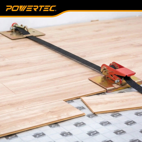 Wood Flooring Strap Clamp For Quick No Mess Installation Of Laminate Tongue And Groove And Hardwood Floors with metal plates