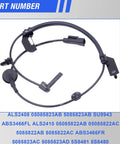Front Abs Wheel Speed Sensor Pair Fits 2009 To 2020 Dodge Journey Chrysler 200 Avenger with detailed part numbers.