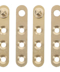 Copper Hidden Cabinet Hinges Two Pairs With Noise Reduction, Easy Install, Center Pivot Hinges For Cabinets And Windows