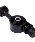 Image of Engine And Transmission Mount Kit For 2007-2012 Nissan Versa 1.8L And 2009-2014 Nissan Cube 1.8L Direct Fit Replacement Set Of 4 OE A4312 A4318 A4320 A4323 Built To Last, showing a single black metal mount from the set up close.