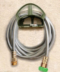 Heavy Duty 304 Stainless Steel Garden Hose Extension 100 Feet With Brass Nozzle on wall mount