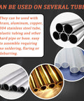 Aienxn 50-piece brass compression fittings kit (1/4in) with inserts, sleeves, ferrules and nuts for air, fuel and water