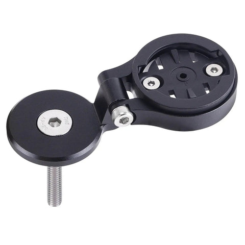 Out Front Bike Computer Mount For One And One Eighth Inch Steerer Tubes Rock Solid CNC 6061 T6 Aluminum Adjustable Angle Stem Mount