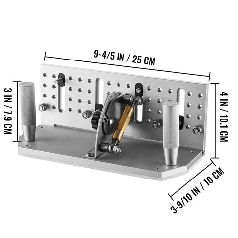 Beefy Dual Handles Belt Knife Grinder Jig 9.8 Inch Sharpening Locator Adjustable 85 To 115 Degree Angle Aluminum Frame