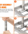 Assembly guide for Heavy Duty Lawn Leveling Rake With Steel Construction, 180 Degree Rotating, Six Foot Handheld Grass Leveler