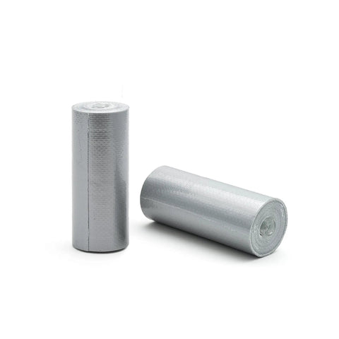 Two Pack 2 Inch By 50 Inch Duct Tape Industrial Strength for Backcountry Repairs, Silver Utility Tape, two rolls displayed