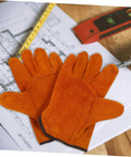 Rock Solid Full Leather Welding Gloves For Men And Women Electric Safety Gear With Daily Heavy Duty Grip Thick Palm Padding on plans with tools.