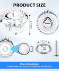 Diagram of Two Pack Shower Handle Replacement Kit For Chateau Single Handle Tub And Shower Faucets Compatible With 1225 Cartridge